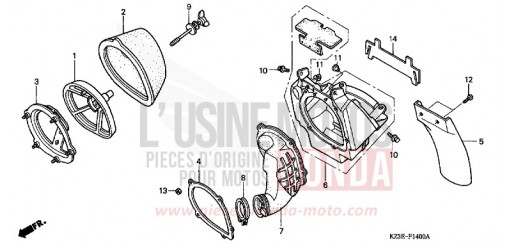 FILTRE A AIR CR250R1 de 2001